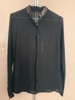 Langarm Chiffonbluse transparent mit Pailletten Kragen Baden-Württemberg - Radolfzell am Bodensee Vorschau