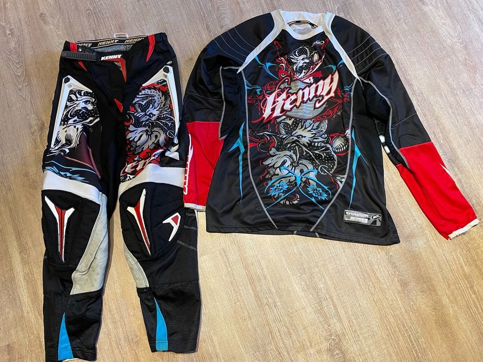 Motocross Bekleidung Set Kenny Jersey Hose MX in Meisenheim