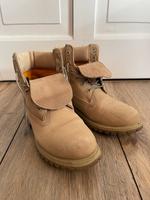 Leder Boots Schnürstiefel Timberland beige creme Bayern - Altusried Vorschau