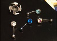 4 Bauchnabel Piercing Zirconia Steine Edelstahl Bauch Nabel Niedersachsen - Sögel Vorschau