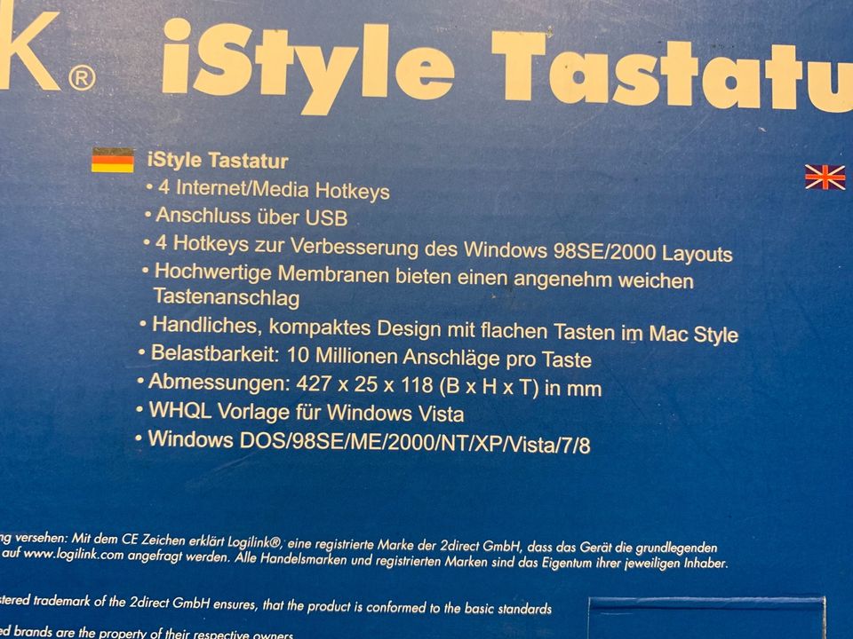 Logitech istyle Tastatur neu Slim Design in Staufenberg