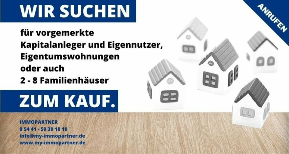 Wir suchen Eigentumswohnungen und Mehrfamilienhäuser zum Kauf !!! in Diepholz