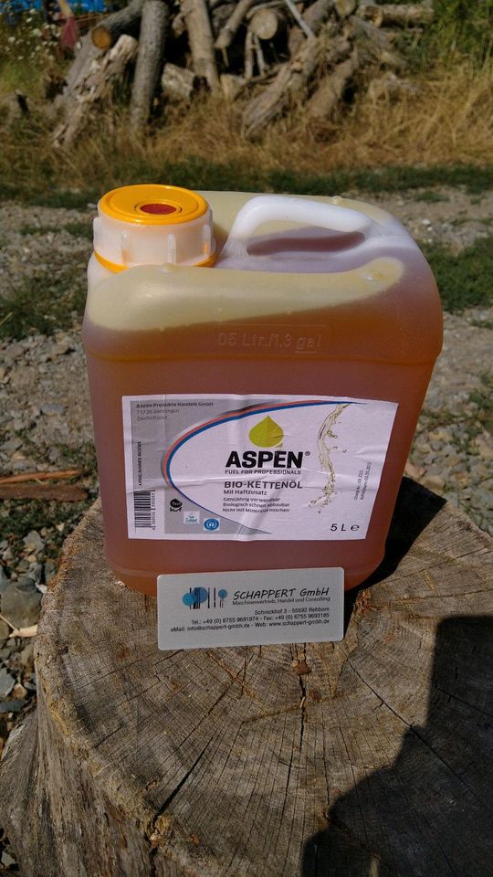ASPEN Kettensägenöl Bio-Kettenöl Motorsägenöl in Rheinland-Pfalz - Rehborn, Heimwerken. Heimwerkerbedarf gebraucht kaufen