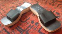 Damen Leder Clogs Mango Gr. 39 Schwarz Leder Holz Sandalen  Neu! Berlin - Mitte Vorschau