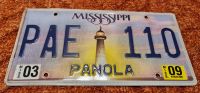 USA Kennzeichen Mississippi Panola Leuchtturm Nummernschild US Brandenburg - Bestensee Vorschau