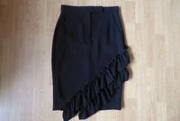 Max Mara Rock schwarz 34 36 Volants Schlitz elegant asymmetrisch Dortmund - Persebeck Vorschau