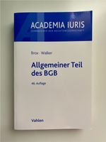 Allgemeiner Teil des BGB, Brox & Walker, Lehrbuch Hessen - Kassel Vorschau