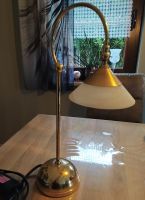 Dekorative Leuchte, Tischlampe, vergoldet mit Glasschirm Dortmund - Huckarde Vorschau