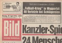 Bild-Zeitung 29. April 1974 - 50. Geburttstag - Unbenutzt Nordrhein-Westfalen - Erftstadt Vorschau