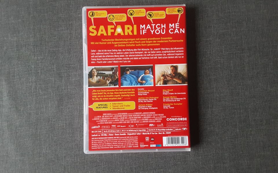 DVD Film Safari match me if you can Sebastian Bezzel FSK ab 12 in Hüttlingen