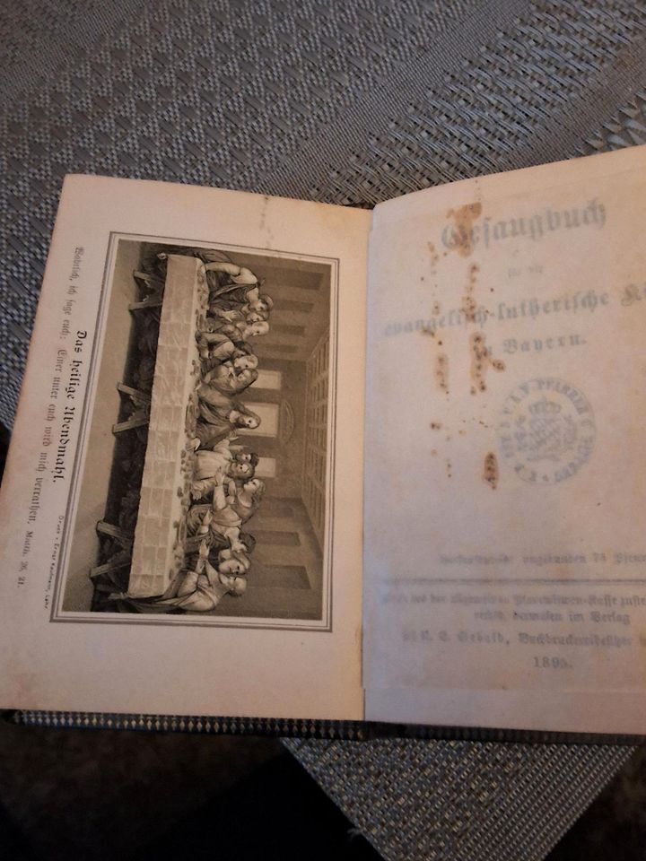 Gesangbuch von 1895 in Niederaichbach