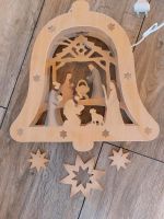 3D Deko Krippe Beleuchtung Fenster Maria Jesus Weihnachten Holz Bayern - Mehlmeisel Vorschau