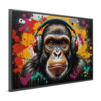 Gorilla Affe Art Animal Tier Wandbild Leinwand mit Rahmen , Deko Stuttgart - Stuttgart-Ost Vorschau