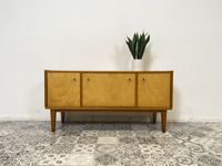 WMK Formschlichtes und gut erhaltenes Mid-Century Lowboard aus 1965 von VEB Harzer Holzindustrie # Sideboard Schrank Fernsehkommode TV-Board TV-Lowboard Retro Vintage 60er # Lieferung möglich Friedrichshain-Kreuzberg - Friedrichshain Vorschau