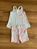 Mädchen Sommer Set Shirt Shorts Gr:110/116 weiß/rosa Glitzer wie Hessen - Hochheim am Main Vorschau