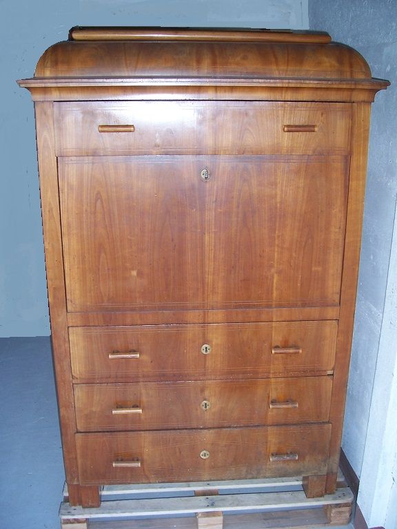 Alter Biedermeier Sekretär um 1840 Schreib-Schrank Schreib-Tisch in Pirna