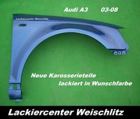Audi A3 KOTFLÜGEL LINKS/RECHTS LACKIERT + WUNSCHFARBE  2003-2008 Sachsen - Weischlitz Vorschau