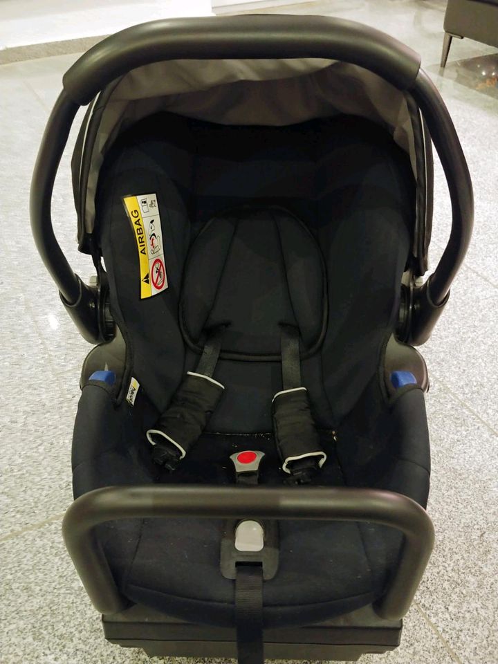 Hauck Kinderwagen-Set inkl. Isofix Basis Caviar Silver in Lichtenau