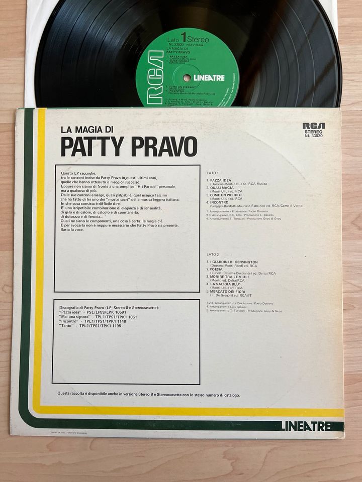 Patty Pravo La Magia di LP Vinyl RCA Italy Chanson Mina dali in München