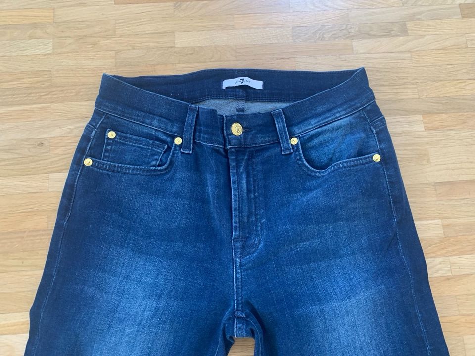 7 for all Mankind Jeans Hose, Bootcut, Schlaghose, Gr. 28, blau, in Aschaffenburg