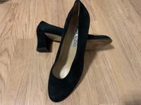 Pumps Echtleder Tanzschuhe schwarz Gr. 40 Velourleder Ledersohle Hessen - Erlensee Vorschau