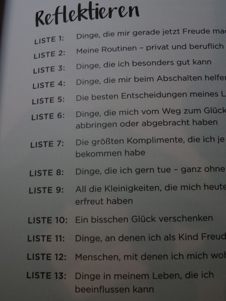 52 Listen für mehr Glück und innere Balance , NEU in Stuttgart