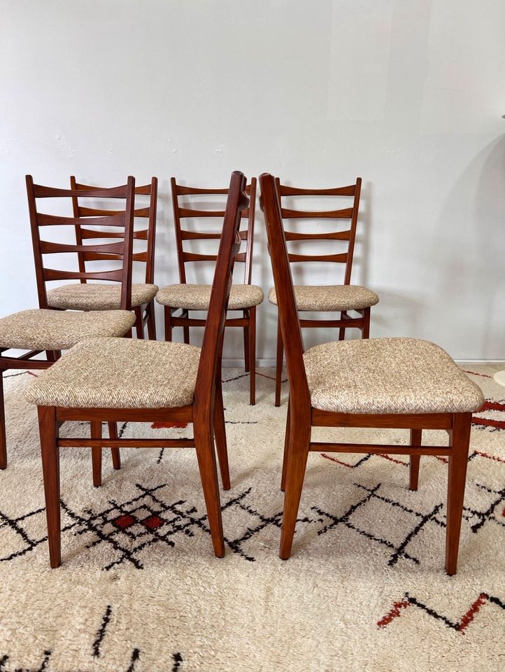 Teak Esszimmer Stühle Mid Century Stuhl Vintage 60er Sitzmöbel in Hamburg