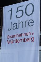 150 Jahre DB - Fahne-Banner Eisenbahn in Württemberg Hessen - Höchst im Odenwald Vorschau