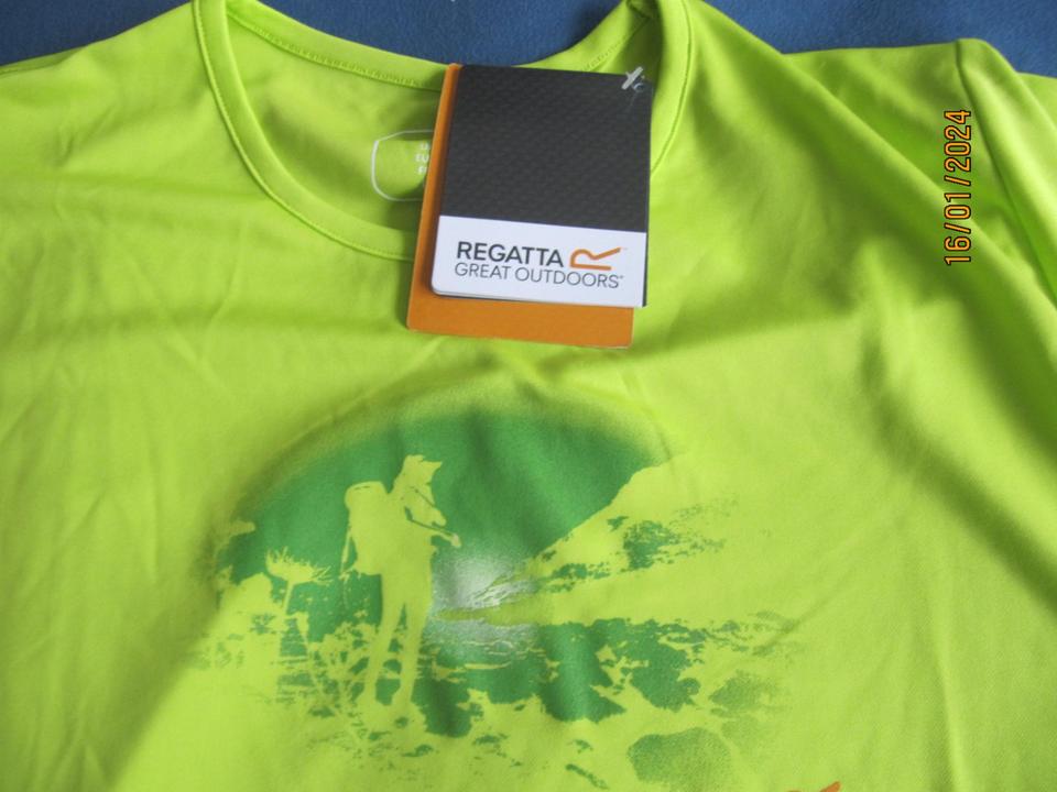 SET Laufhose Craft und Shirt Regatta NEU Schwarz,Lime Gr. XL in Dirlewang