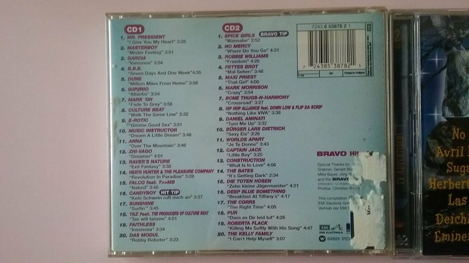 BRAVO Hits Sammlung Doppel CDs in Haar