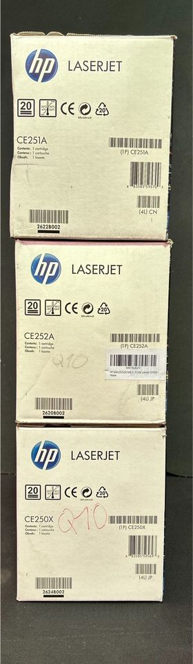 HP LaserJet CP3525/CM3530 CYAN-Gelb-Schwarz PRINT CARTRIDGE in Saarbrücken