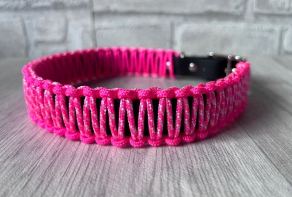 Biothane Halsband mit Paracord 43-49cm in Frankenthal (Pfalz)