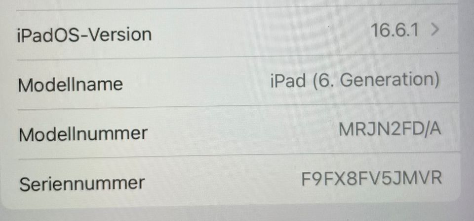 iPad 6. Generation 32GB in Marktoberdorf