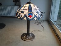 Vintage Lampe Tiffany-Stil, Baumfuß aus Bronze = 65 .- € Altona - Hamburg Rissen Vorschau