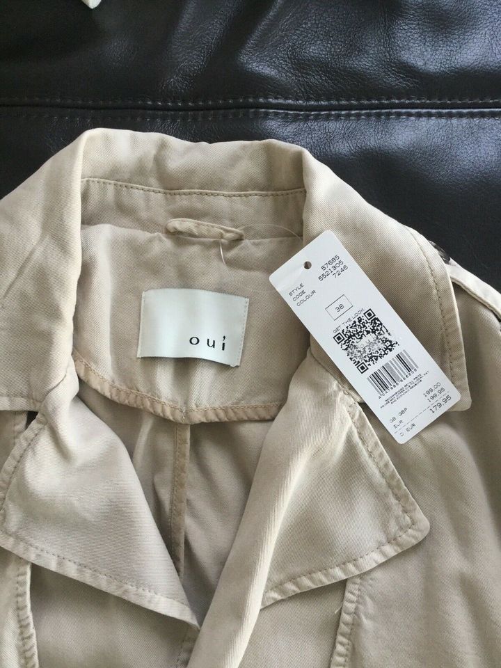 OUI Jacke, kurz, beige, NP 179,00 eur, gr 38, NEU mit E. in Lebach