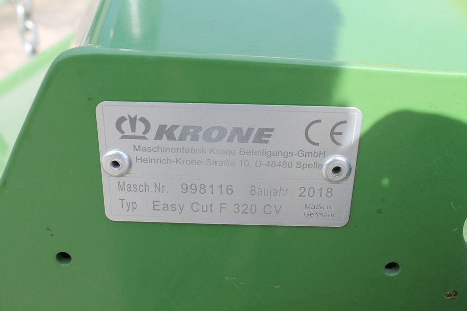 Krone EASY CUT 320 F CV Mähwerk in Straubing