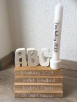 Einschulung - 1. Schultag - Dekoleiste mit Buchstaben und Kerzen Hessen - Schotten Vorschau