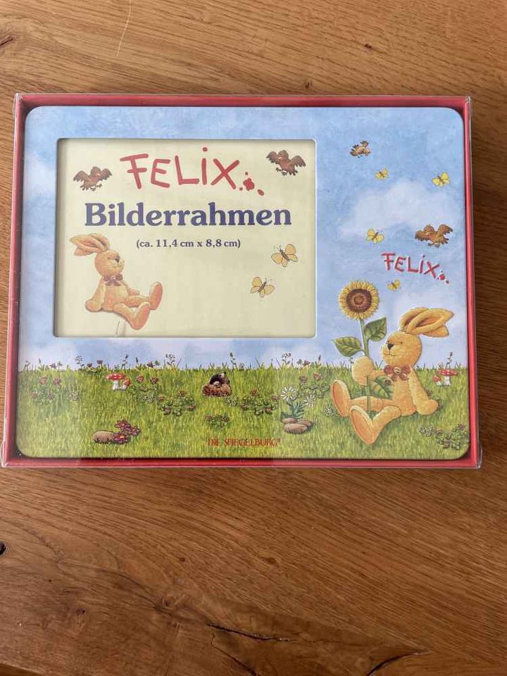 Neu und OVP Felix der Hase, Bilderrahmen, Die Spiegelburg in Siegburg