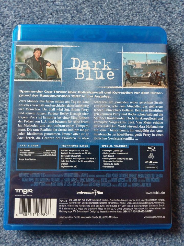 Dark Blue  mit Kurt Russell - Blu Ray (Uncut / Ungeschnitten) in Fürth
