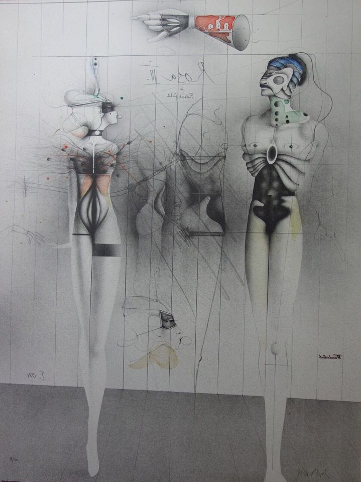 ORIGINAL LITHOGRAPHIE,BALLERINA,80 x 60,PAUL WUNDERLICH HAND SIG. in Gelnhausen