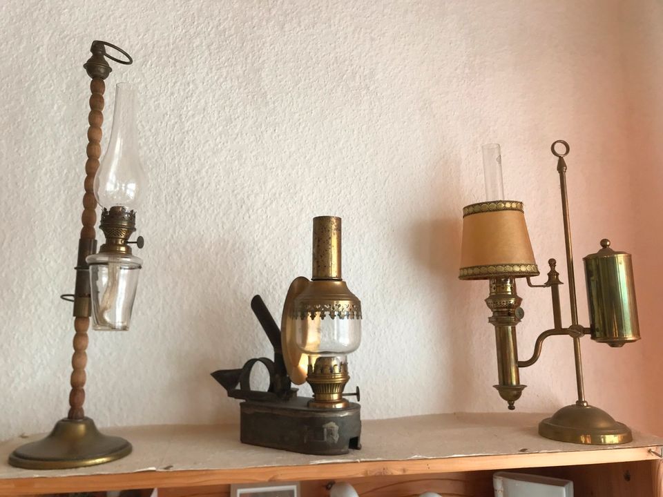 ANTIK: Rüböl-Lampen, Petroleumlampen, Ersatzteile in Chemnitz