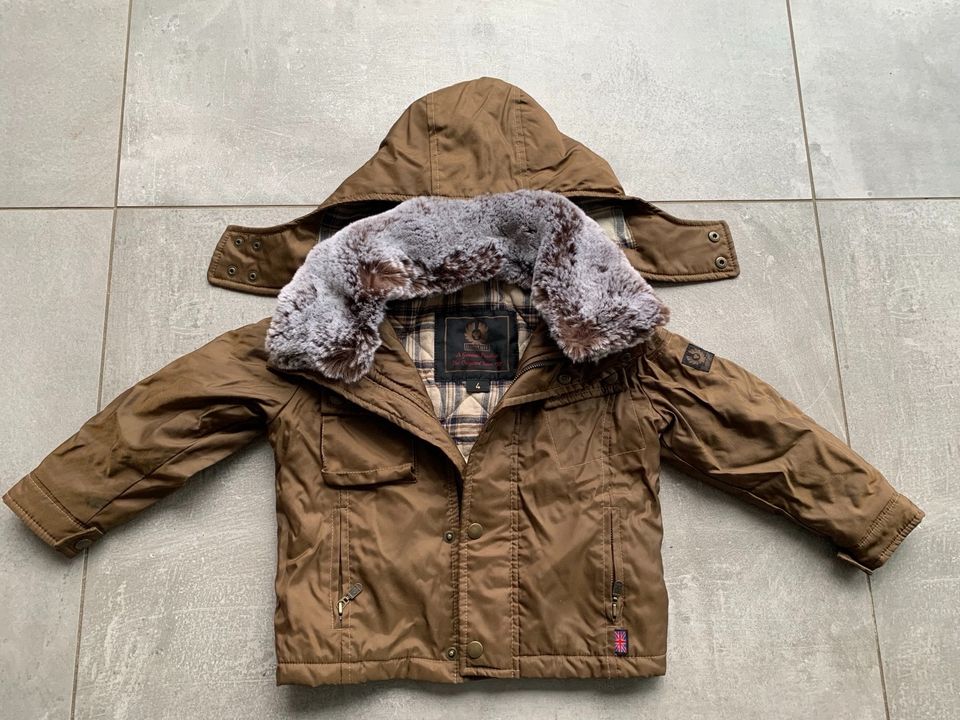 BELSTAFF KINDERJACKE GRÖSSE 4 JACKE KAPUZE ABNEHMBAR in Rietberg