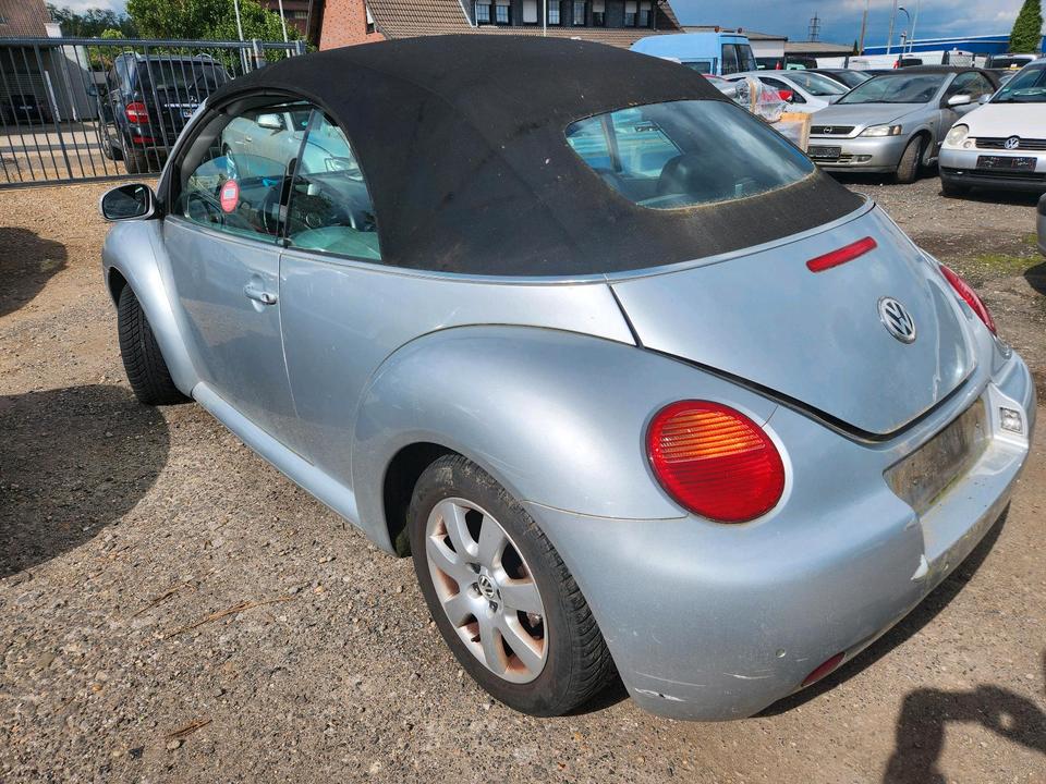 Schlachtfest! VW New Beetle Cabrio 2,0 AZJ EGT 2004 silber LA7W in Eschweiler