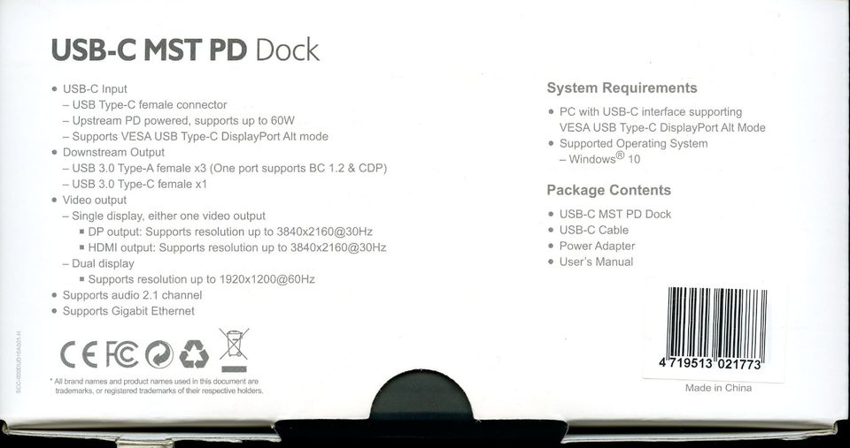 Laptop Dockingstation "USB-C MST PD Dock" in Sachsenheim