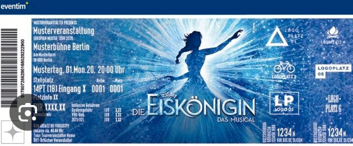 3 Tickets für die Eiskönigin am 08.06.2024 in Hamburg in Hannover