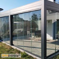 Glasschiebewand Glasschiebetür Glaswand Windschutz 3 m x 2,1 m Hessen - Nauheim Vorschau