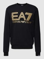 EA7 Emporio Armani Sweatshirt mit Label-Print in Black.! Hessen - Kassel Vorschau