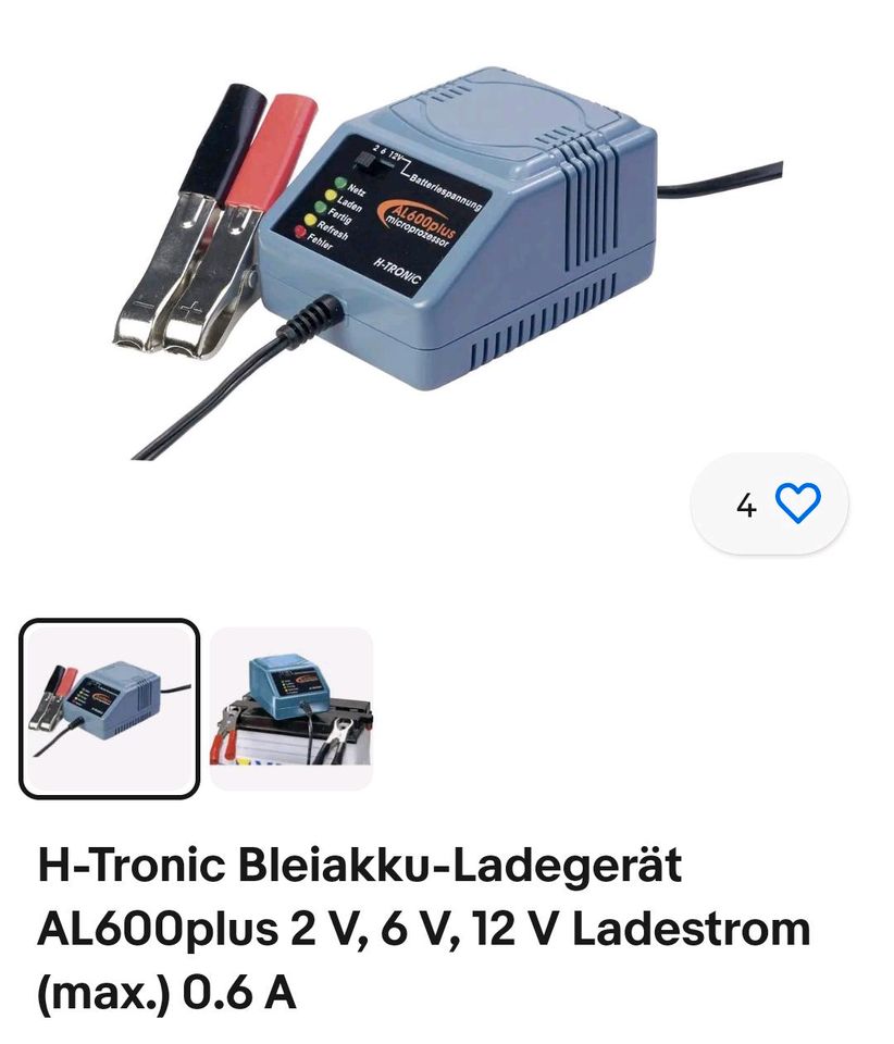 H-Tronic Auto, Motorrad Batteri Ladegerä in Augsburg