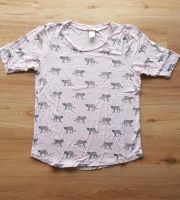 T-Shirt rosa mit Leopardenmotiv gr.XS von H&M Niedersachsen - Wildeshausen Vorschau