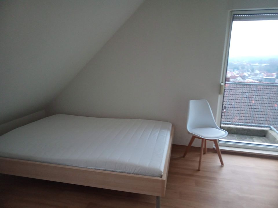 möblierte 1 Zimmer Wohnung Appartment mit Balkon Aussicht in Auerbach in der Oberpfalz